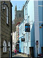 The narrow streets of Fowey