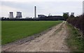 Farm track runs along the edge of a field