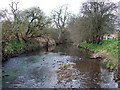 Looking West along river close to Ponteland Scout HQ