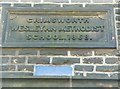 Date stone on former Sunday School, Crimsworth, Wadsworth CP