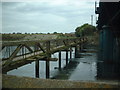 O1671 : Footbridge at Laytown, Co. Meath by Kieran Campbell