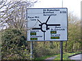 Roadsign, Old Ipswich Road, Claydon