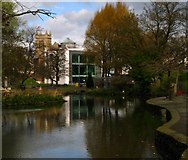 J5181 : Bangor Library and Ward Park by Rossographer