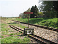 View east along the Bure Valley Railway