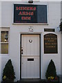 NY9366 : Sign and door of The Miners Arms Inn, Main Street by Mike Quinn