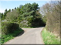 Junction of small lane off Lime Kiln Lane