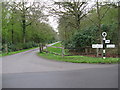 Private road and footpath to Bignor Park