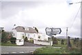 Crossroads and house opposite Nebo Chapel, Efailwen.