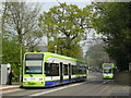 Trams Pass in Addiscombe Road