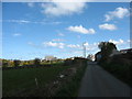 View eastwards towards Mountain Road and Capel Ebenezer