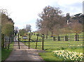 Entrance gate, deer fence, Upper Shuckburgh