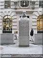 Statue of Paul Reuter at The Royal Exchange