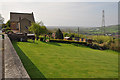 View across the Gwendraeth Fach valley toward Kidwelly