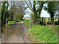 Dogditch Brook ford facing North-West