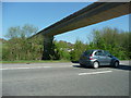 ST1920 : Taunton Deane : Bridge over the M5 Motorway by Lewis Clarke