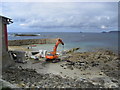 Preparing for the new lifeboat at Sennen Cove