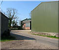 Dereham Lane past agricultural sheds