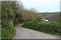 The lane past Moreleigh church