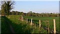 Footpath through fields near Spreakley