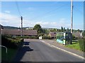 Tiverton : Blackmore Road, Telephone Box & Bus Stop