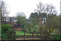 Houses on the banks of the River Medway, East Farleigh