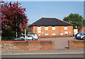 Car park and Stowmarket Baptist Church