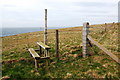 HY5428 : Stile on the coastal path by Ian Balcombe