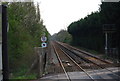 Medway Valley line looking south from Yalding Station