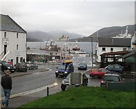 NH1293 : A wet evening in Ullapool by Richard Webb