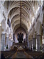 The nave of Exeter Cathedral