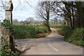 Road junction near Bowden House