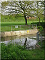 Small weir on the Great Stour near Singleton Lake