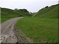 Track at the disused Bishopley Quarry