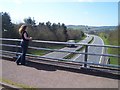 SS9514 : Tiverton : Bolham Lane Bridge over the North Devon Link Road by Lewis Clarke