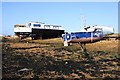 Boats ashore at Eastney