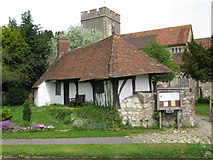 TQ9741 : St Mary's church and 'Pest House' by Nick Smith
