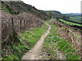 Hainworth - path under Lees Moor Edge