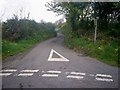 Road junction near Felin Cwrt, Login