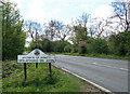 Boundary sign, near Stockton