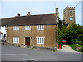 Donyatt; house and church tower