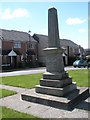 Looking past Liss War Memorial towards Teachers Terrace