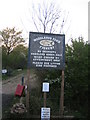 Noticeboard, Woodlands Farm Fishery