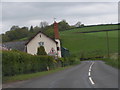 Turning to Butterleigh coming up, on the A396 to Tiverton at Burn