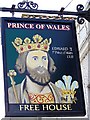 Sign for The Prince of Wales, Dilton Marsh