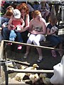 Tring Spring Fayre in Church Square 2009: Children with baby animals