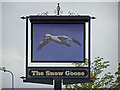 NH6945 : The Snow Goose pub sign by Richard Dorrell