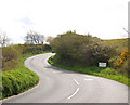 Steep hill at Slaughterbridge