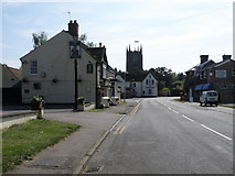 TL1551 : Two pubs and the Church,  Blunham by Michael Trolove