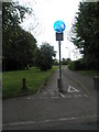 Cycleway branching off the Westbourne Road