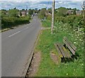 Bench along Brascote Lane